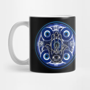 Hamsa Evil Eye Mandala Mug